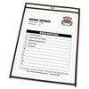 C-Line Products Shop Ticket Holder, Stitched, 8-1/2"x11", 25/BX, Clear Vinyl 25PK CLI46911